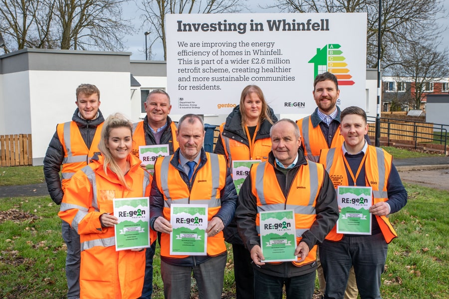 Gentoo colleagues have recently completed a 6- week Domestic Retrofit training course in partnership with RE:GEN Groups’ RE:geon Training. 